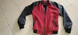 Jaket semi kulit sintetis
