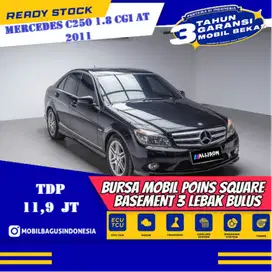 [Dp 11,9 Jt]Mercedes C250 CGi 1.8 AT 2011 Hitam No Pol GanjIL