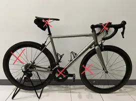 Frameset Roadbike Tsunami Seaboard CR03 Chromoly Carbon