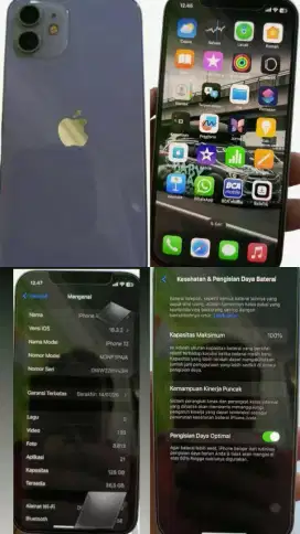 IP 12 128GB (pemakaian jan 2025)