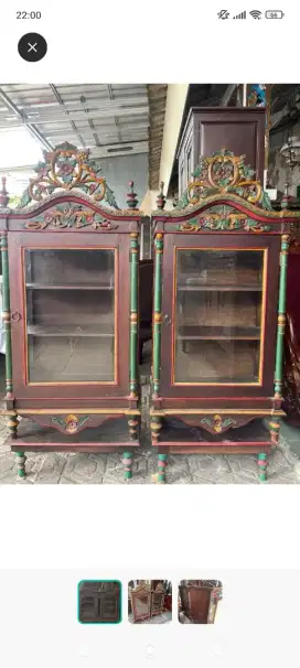 Lemari hias PB kembar