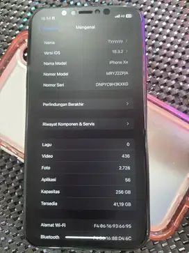 Iphone xr 256gb inter all opp aman zpa