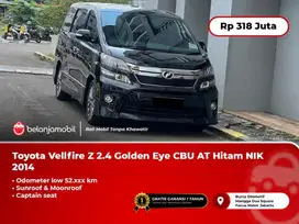 [ LOW KM ] Toyota Vellfire Z 2.4 Golden Eye CBU AT Hitam 2014/2015