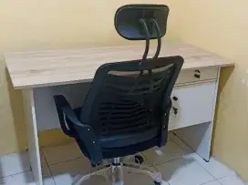 Meja Kerja, Meja Kantor, Meja Komputer +  Kursi Kerja, Kursi Kantor