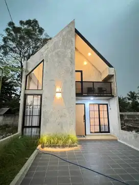 Rumah 1,5 Lantai Aesthetic Modern Concept Dekat Stasiun Kereta diDepok