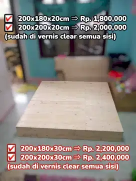 Divan panggung kayu jatilanda tinggi 20cm