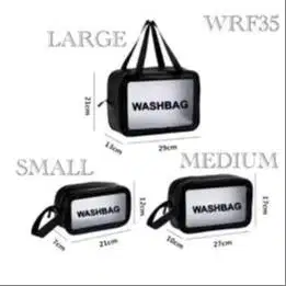Tas WASHBAG TAS KOSMETIK TRANSPARAN / POUCH MAKE UP WASHBAG POUCH TAS