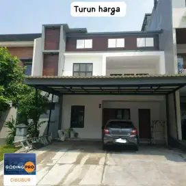 Dijual cepat rumah baru selesai renovasi di kota wisata cibubur
