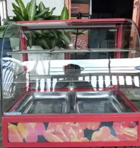 Di jual cepat showcase warmer/ food display. Nego