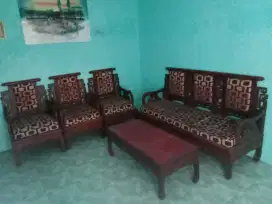 Kursi meja kayu jati