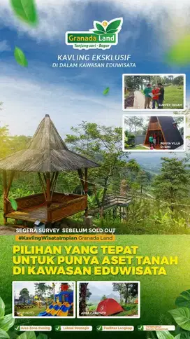 Dijual Tanah Kavling Jati di Area Wisata Viral Bogor Timur