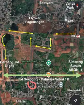 Dijual Kavling Pagedangan  Row Jalan Ramai Cocok Untuk Berbagai Usaha