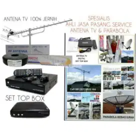 Ahli jasa pasang antena TV digital service parabola dan camera CCTV