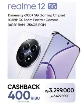 PROMO REALME 12 5G RAM 8+8/256.BARU GARANSI 1TAHUN.