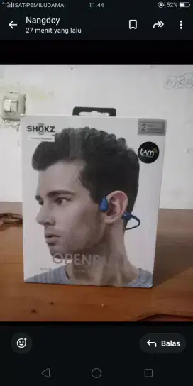 Jual Earphone Bluetooth baru (masih segel)