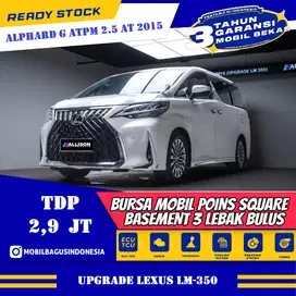 [Dp 2,9 Jt]Toyota Alphard 2.5 G MPV AT 2015 Putih Upgrade Model LEXUS