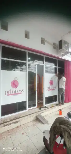 Stiker branding vinyl print sticker kaca film peredam panas & silau