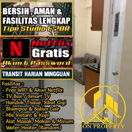 PASTI LENGKAP 2KAMAR SEWA TRANSIT HARIAN APART GREEN PRAMUKA CITY