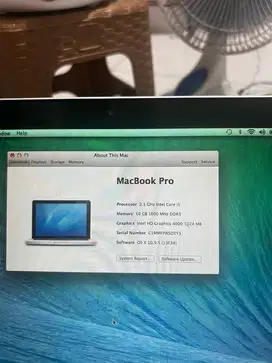 NETT Macbook Pro Mid 2012 I5 16GB/SSD 512GB
