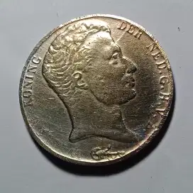 Koin Langka 1824 WILLEM 1 BELANDA 3 GULDEN Koleksi Kuno Murah