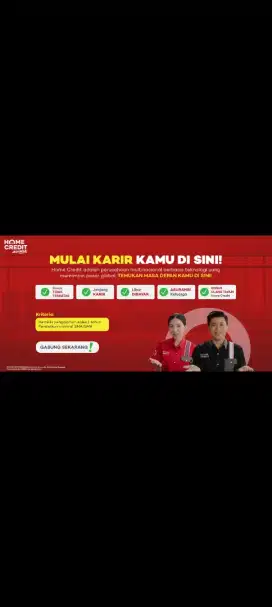 LOWONGAN PEKERJAAN SEBAGAI SPG/SPB HOMECREDIT