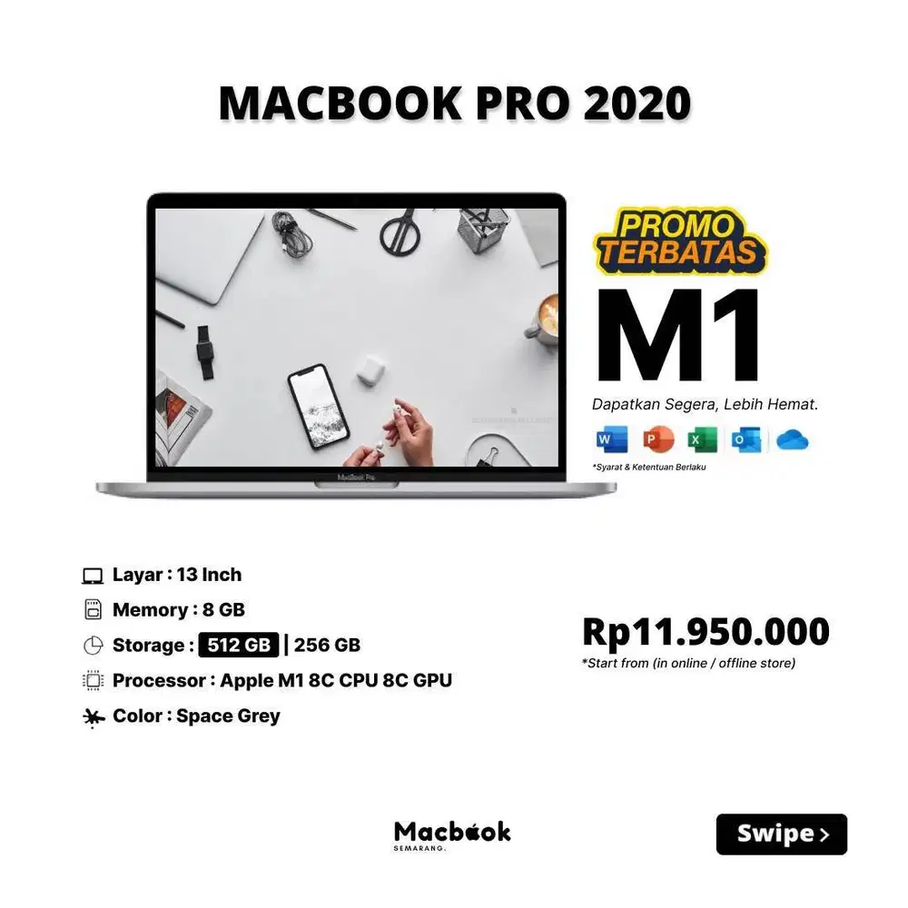 Macbook Pro 2020 RAM 8/256 GB Apple M1