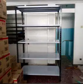Rak besi siku lubang Rak gudang susun penyimpanan murah kokoh arsip
