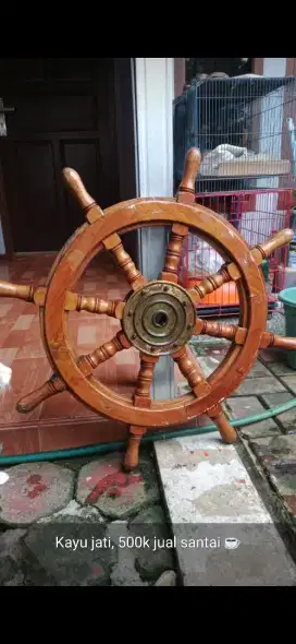 Setir kapal kayu jati original