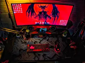 PC Gaming livestream full setup room