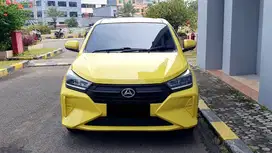 Daihatsu Ayla 1.2 R CVT AT Kuning 2023 Like New Low Km 5Rb Record