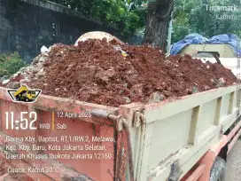 Jasa buang puing tanah