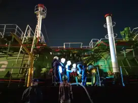 Pekerjaan PURGING pipeline tangki