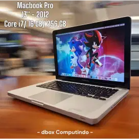Macbook Pro 13 inch Mid 2012 intel CORE i7 ~ RAM 16 GB - SSD 256 GB