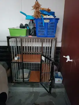 Kandang kucing 2 lantai stanless