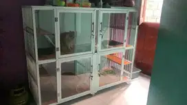 kandang kucing alumunium second