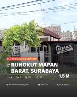 Dijual Rumah 3 kamar tidur Rungkut Mapan Barat Dekat Merr & Superindo