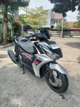 yamaha aerox new 2023 black silver mulus