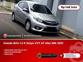 [ LOW KM ] Honda Brio 1.2 E Satya CVT AT Abu 2021/2022
