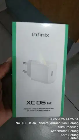 Casan ori Infinix 30 watt Fast Charge C to C