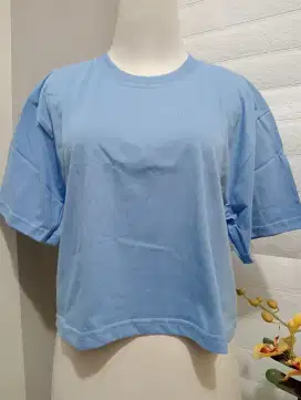 NEW !!! CROP TEE CROP TOP KAOS WANITA LENGAN PENDEK COMBED PREMIUM