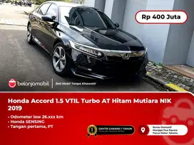 [ LOW KM 26RB ] Honda Accord 1.5 VTIL Turbo Sensing AT Hitam 2019/2020