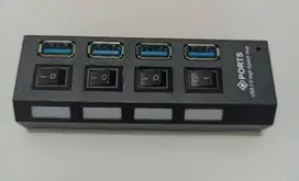 USB hub 4 Port 3.0 dengan Adaptor Power Supply