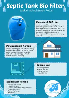 septic tank bio filter 1 kubik