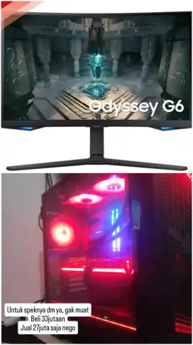 Samsung Odyssey G6+PC Rakitan