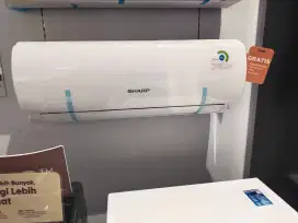 AC SHARP 1/2 PK 0% BUNGA BEBAS 1-2 KALI CICILAN