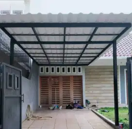 Kanopi baja ringan atap upvc