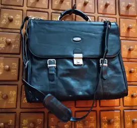 Tas kulit kerja laptop bahan lentur sepeda jam jaket antik vintage