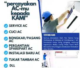 Service AC bongkar pasang