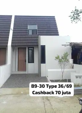 Rumah 1 lantai type 36/69. Hinata. Kopo
