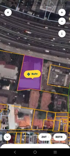 Dijual.  Tanah di Jl. Gatot Soebroto, Jakarta Selatan  Luas : 2.820m2